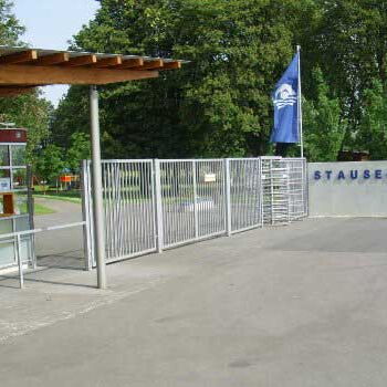 Eingang zum Stauseebad Cossebaude