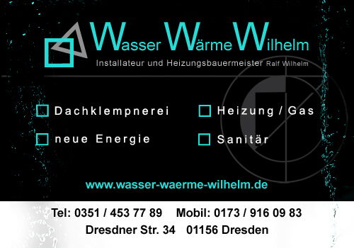 Heizung - Gas - Dachklempnerei - neue Energie - Ralf Wilhelm - Cossebaude